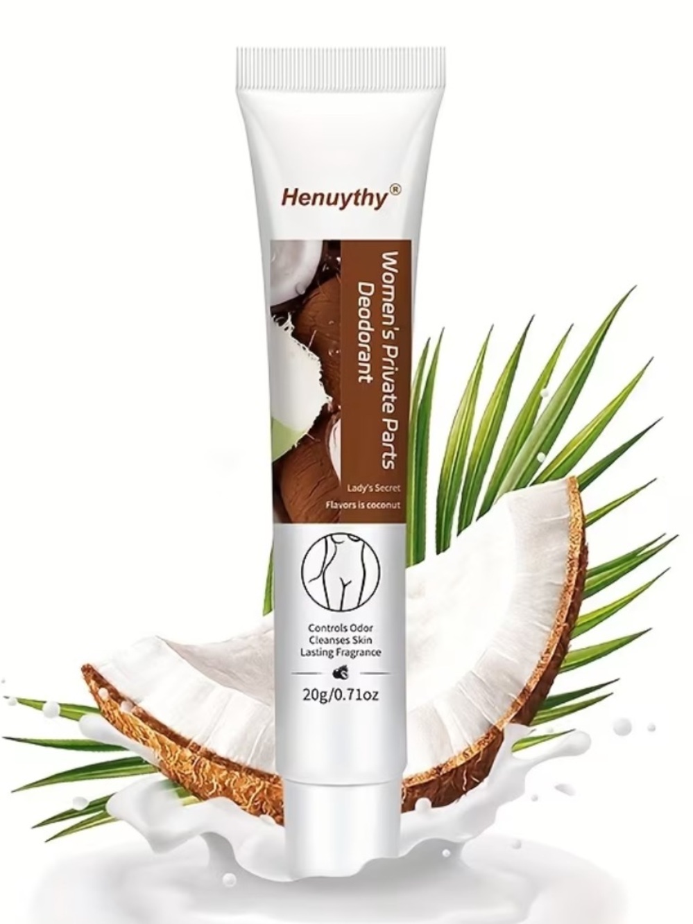 Henuythy Intimate Deodorant Cream - White & Green